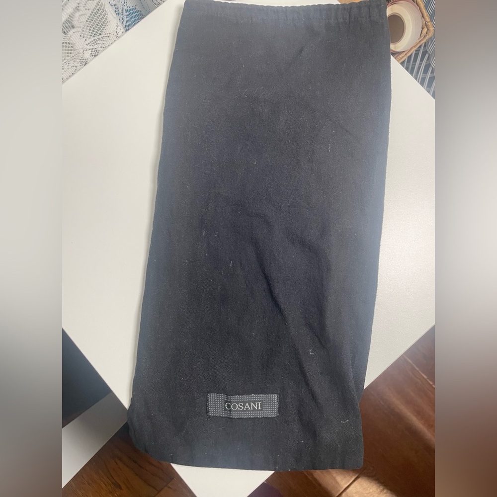 Cosani Black Draw String Dust Bag 7 in H x 16 in L